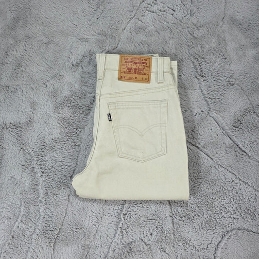 Vintage Levi’s 512 Slim Fit Jeans Beige W26 L30 USA Made (M430)