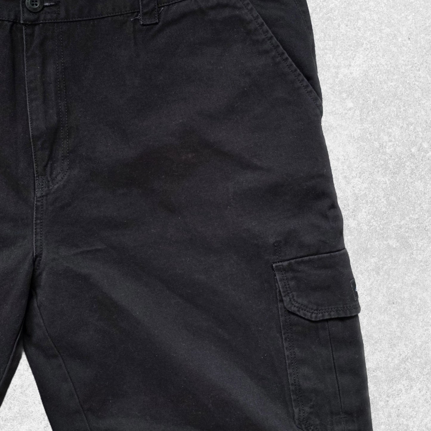 Dickies Cargo Shorts Black W38 Regular Fit 100% Cotton Workwear Style
