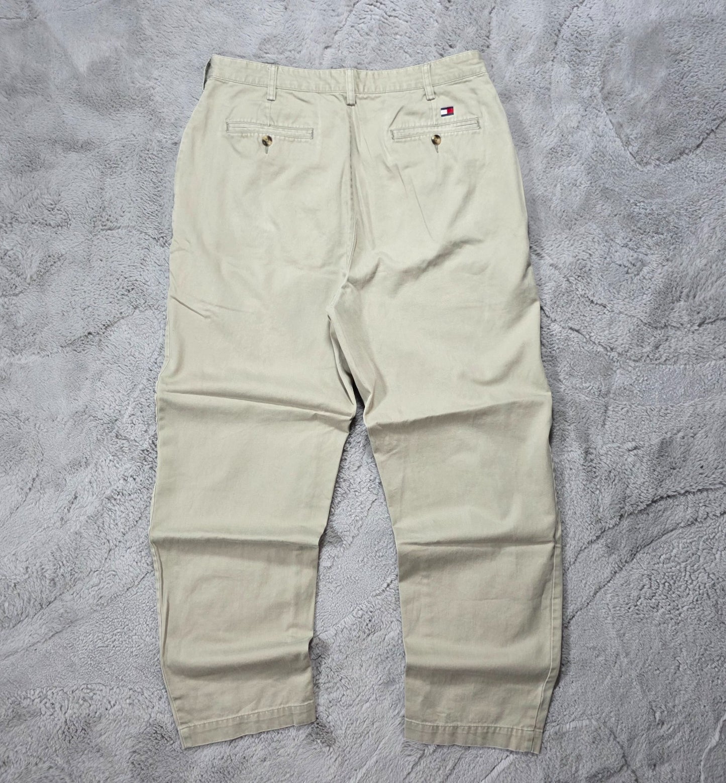 Tommy Hilfiger Beige Chino Trousers W36 L32 100% Cotton Sri Lanka Smart Casual