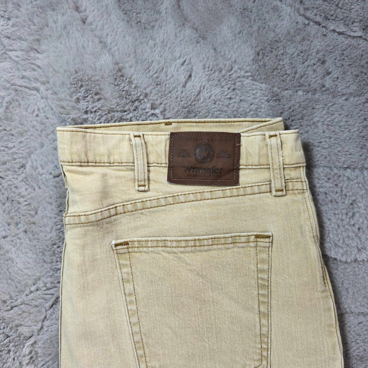 Wrangler Vintage 9WRGAKH Regular Fit Jeans Men's Beige W40 L32 Made in Mexico