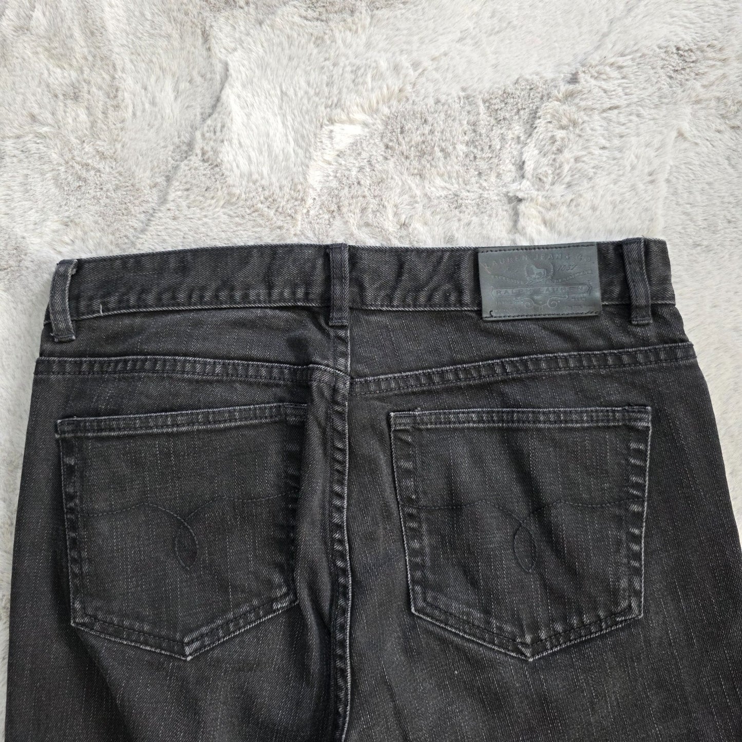 Lauren Ralph Lauren Black Bootcut Jeans Size US 4 UK 8 W28 L33 Stretch Denim