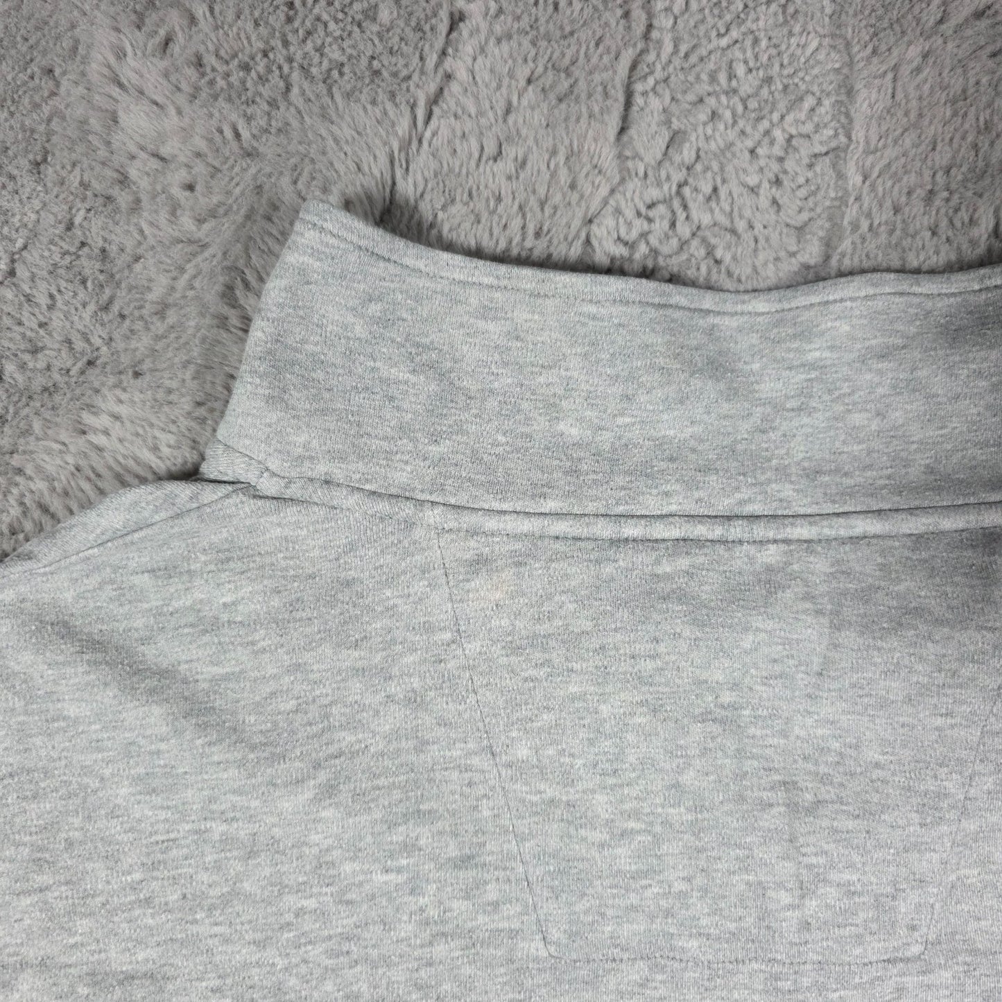 Nautica Men’s Grey Quarter Zip Sweatshirt Size 3XL Regular Fit Cotton Pullover