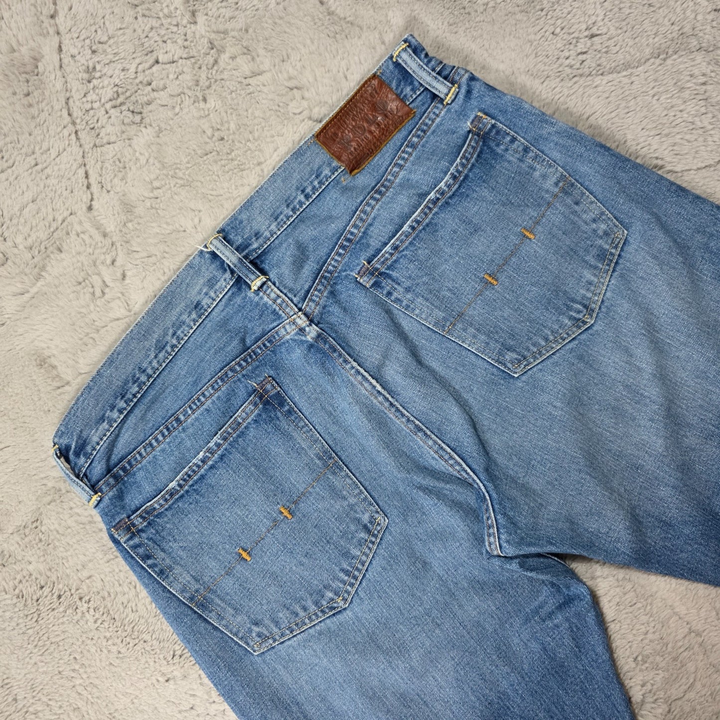 Polo Ralph Lauren Classic 867 Blue Straight Jeans W36 L34 Men’s USA Fabric