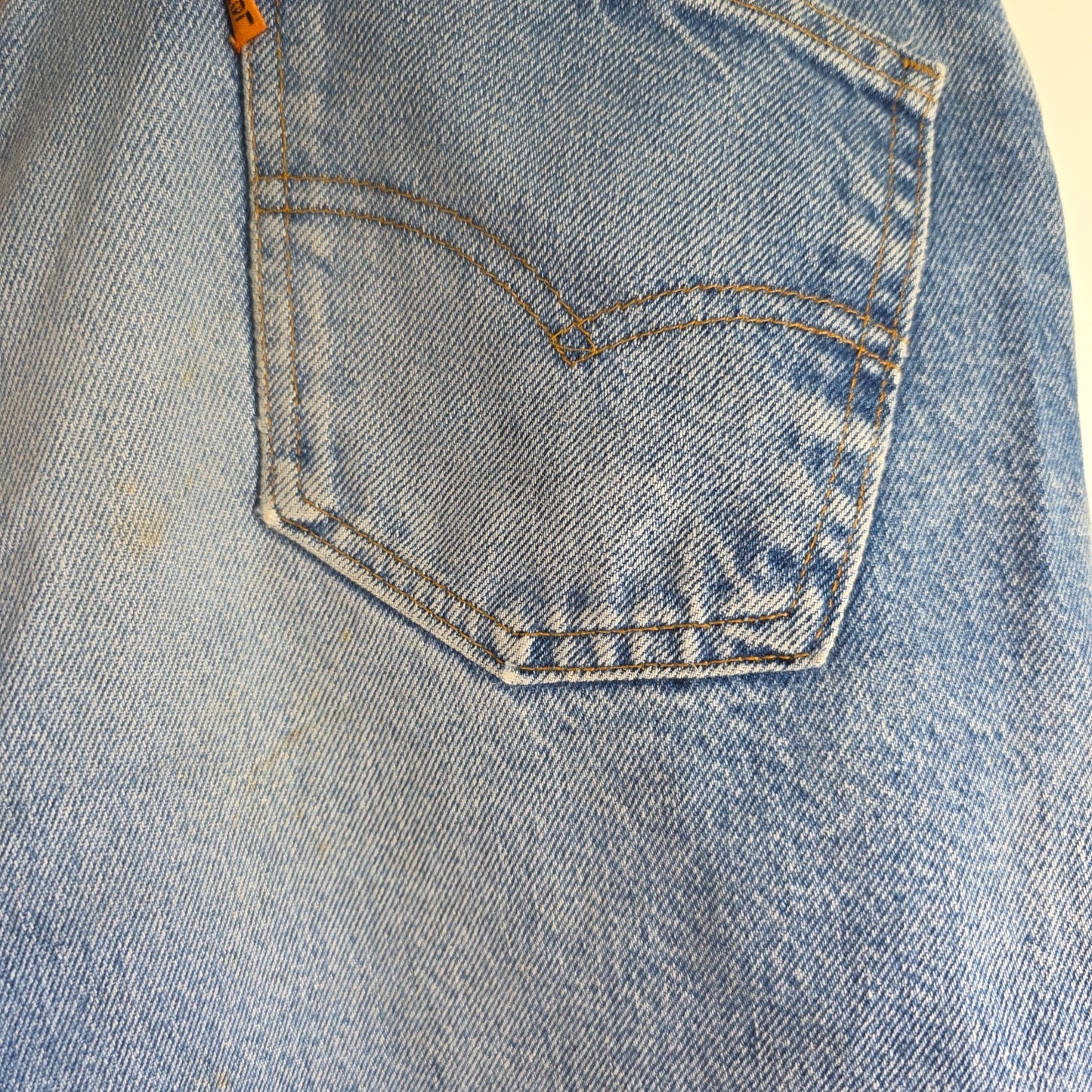 Vintage Levi’s 505 Denim Shorts Mens W33 (TagW34) Blue Made in USA Cut Off Jeans