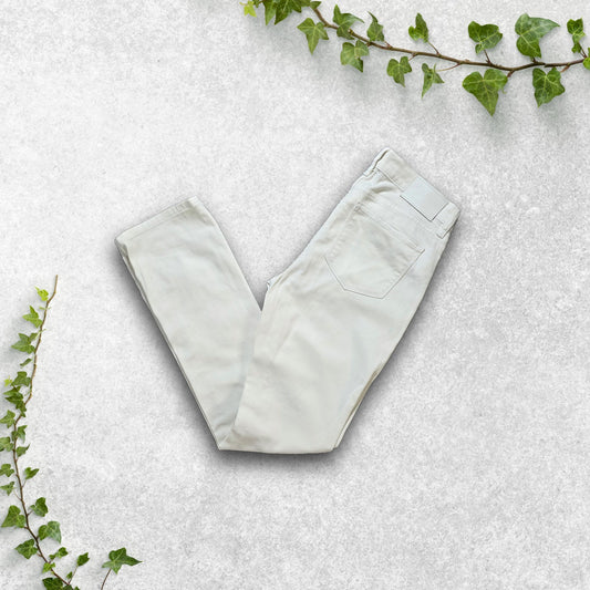 Lauren Jeans Co. Ralph Lauren White Classic Straight Trousers Women’s Size UK 6