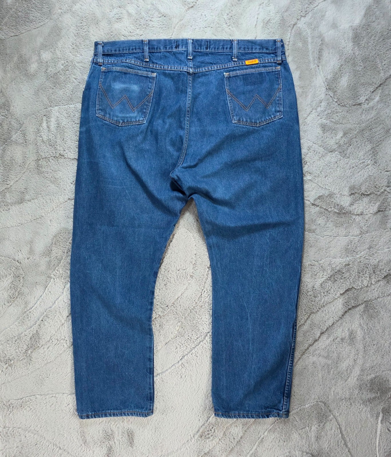 Wrangler FR Flame Resistant Jeans W44 L32 Blue Denim Relaxed Fit FR47MLW Mexico