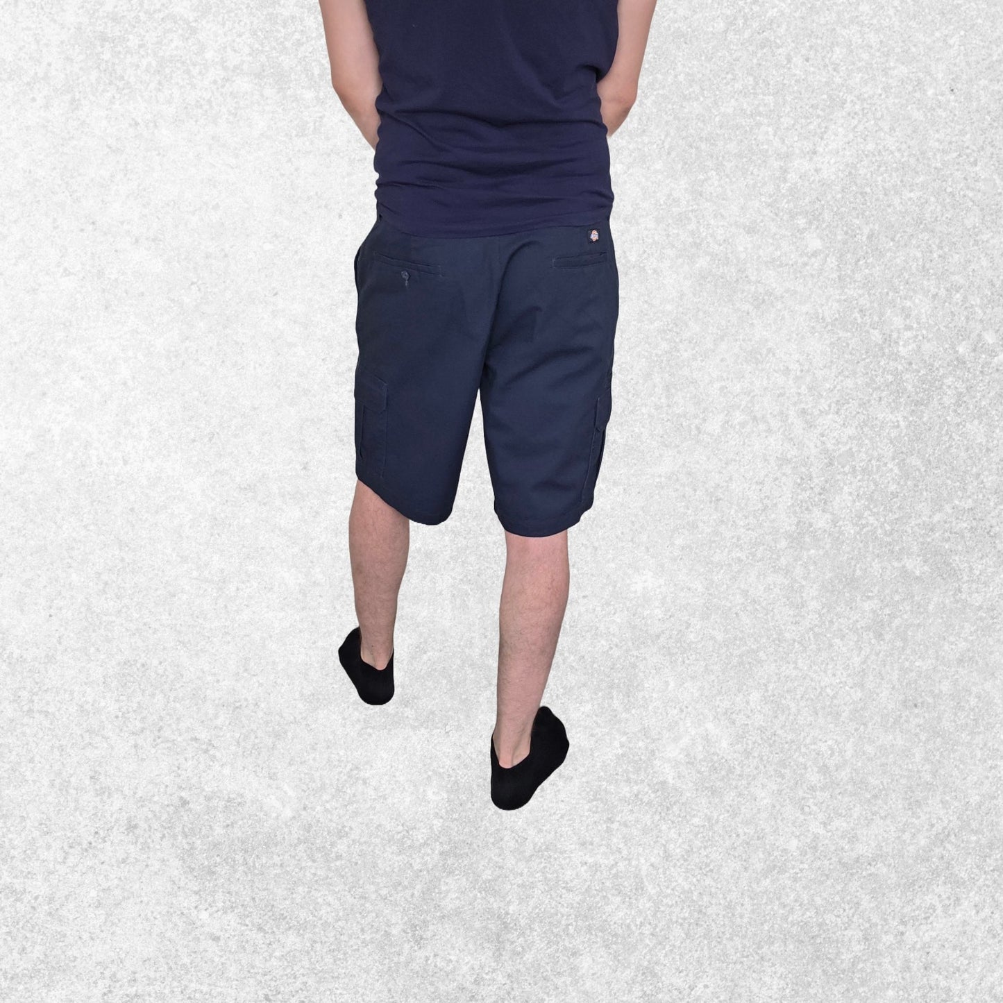 Dickies FLEX Navy Cargo Shorts W36 Regular Fit 65/35 Workwear Utility Men’s