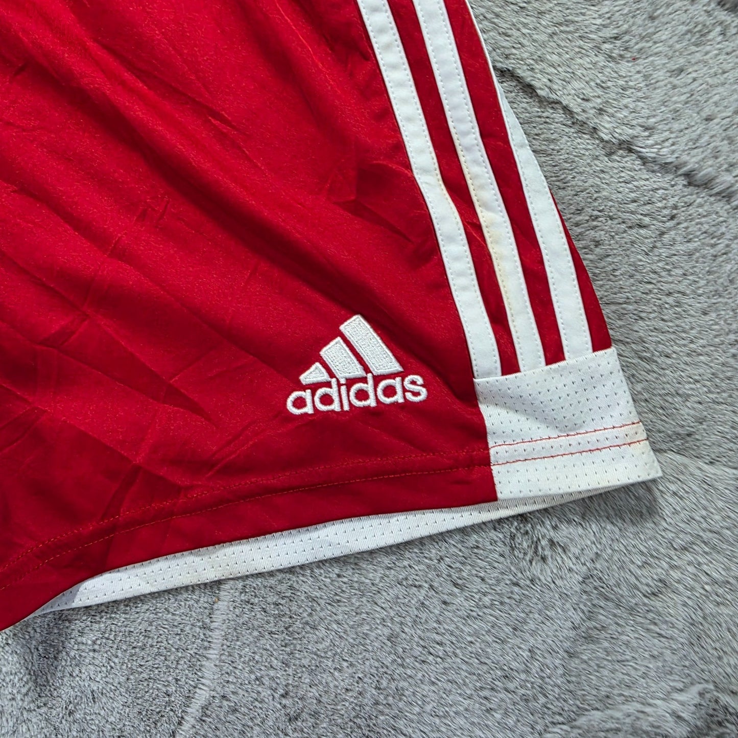 Adidas Arizona Football Shorts Red White Youth L (13β14Y) AEROREADY W22