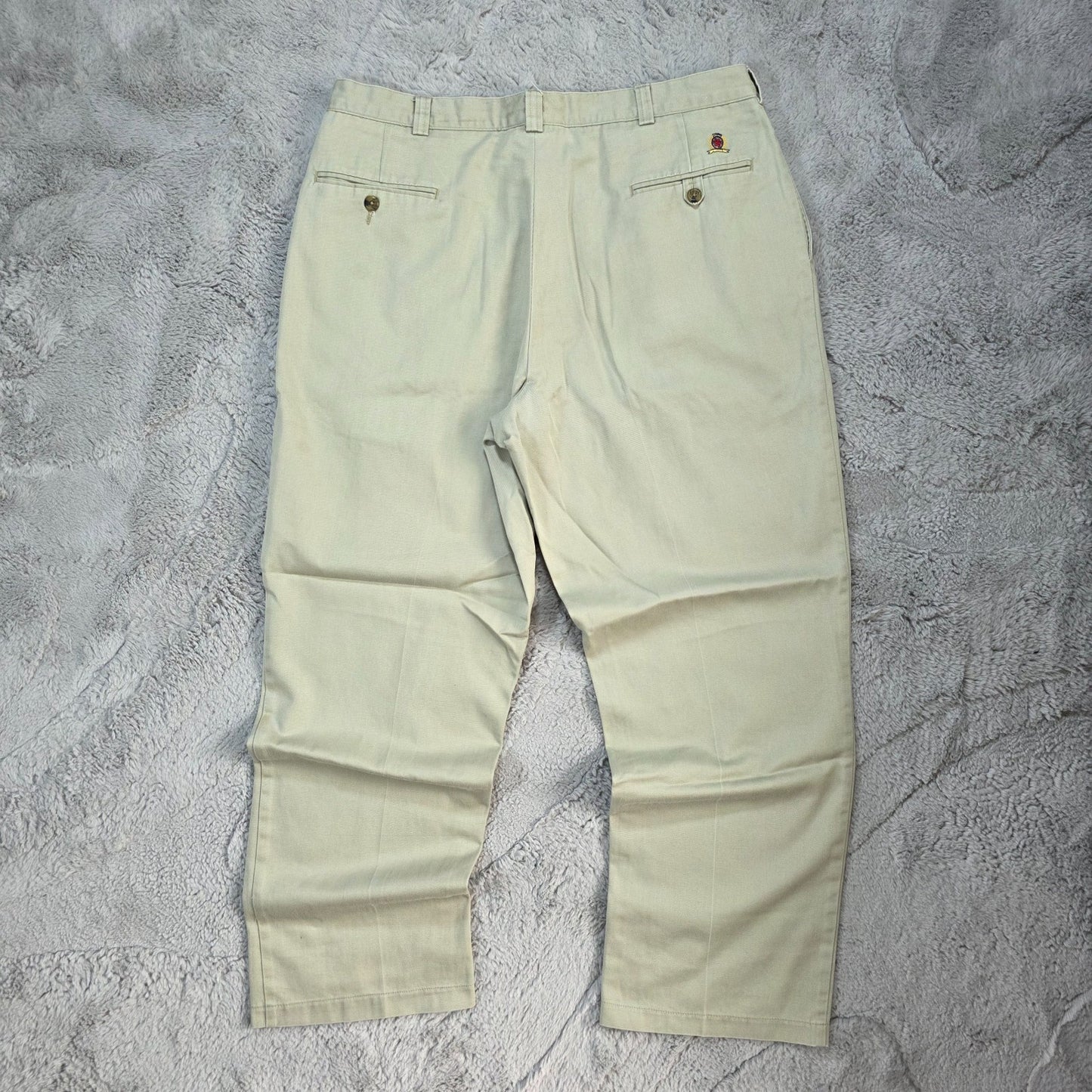 Tommy Hilfiger Beige Chino Trousers W38 L30 (Actual 36") Men’s 100% Cotton
