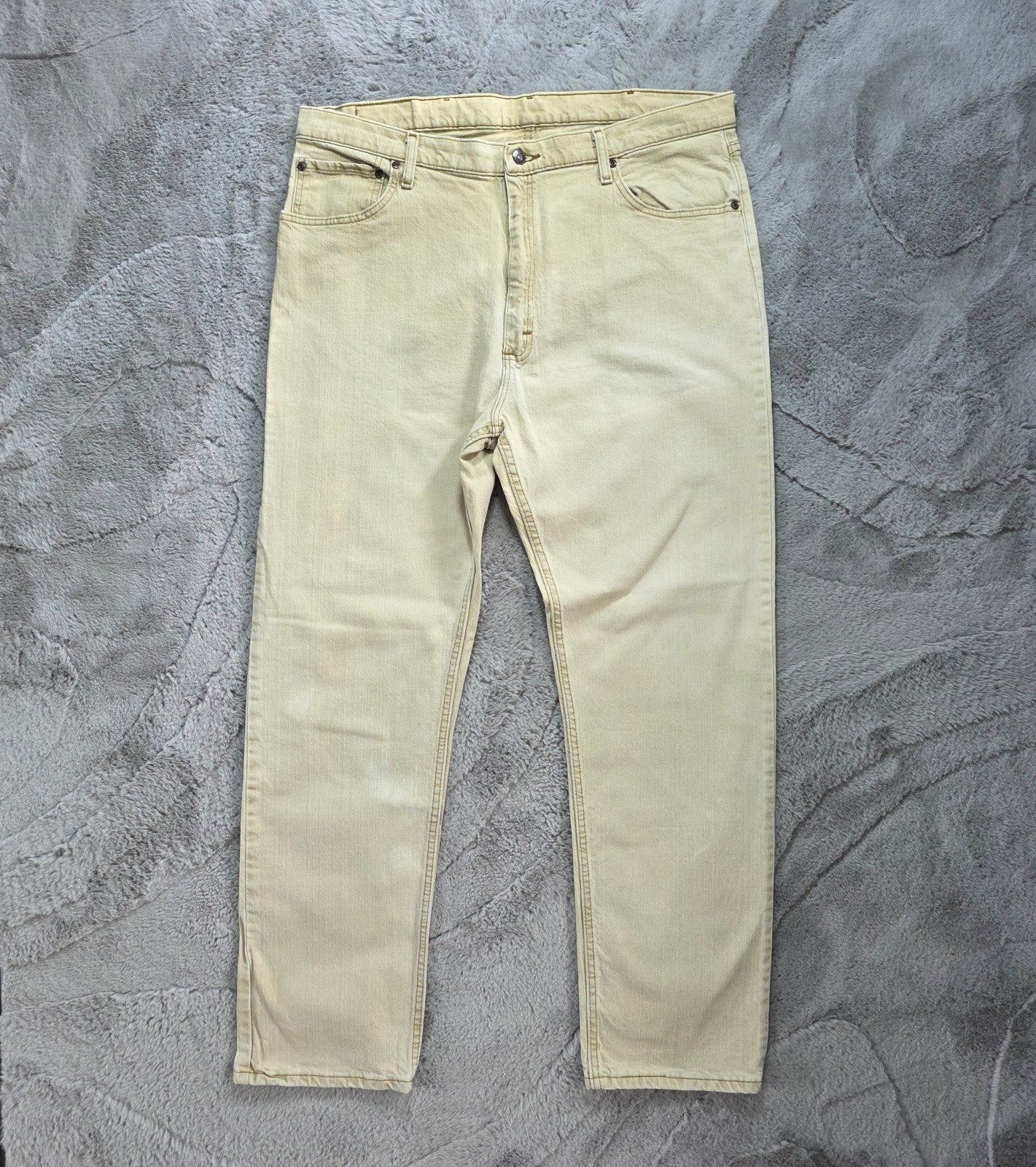 Wrangler Vintage 9WRGAKH Regular Fit Jeans Men's Beige W40 L32 Made in Mexico