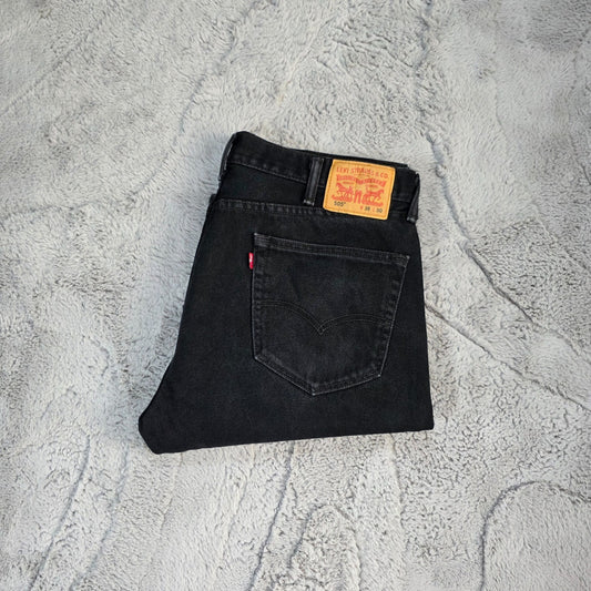Levi’s 505 Men’s Straight Leg Jeans Black W38 L30 Made in Mexico