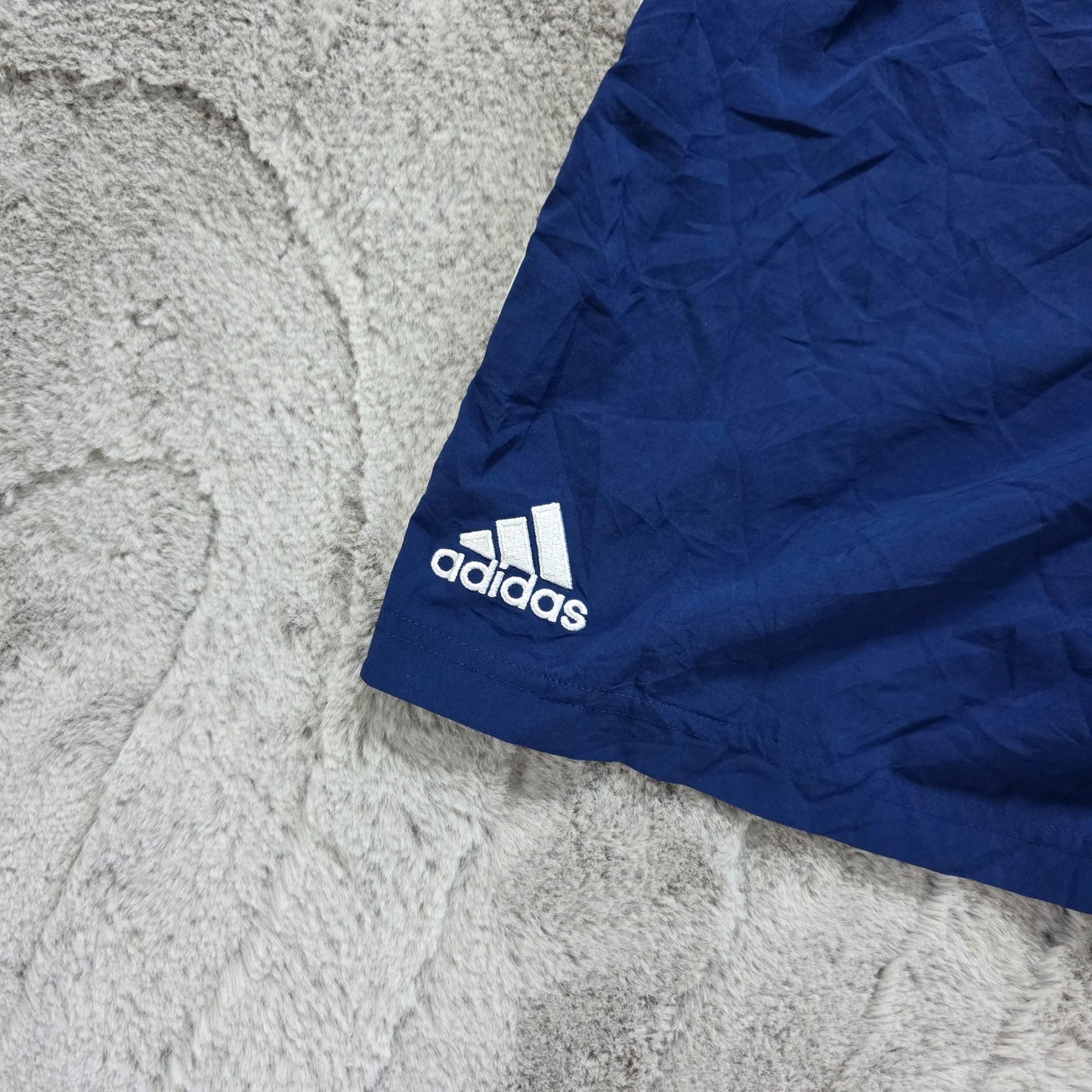 Adidas Climalite Navy Sports Shorts Youth L 13-14Y W24 Gym Training Logo