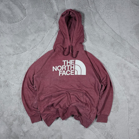 The North Face Women’s Half Dome Pullover Hoodie Burgundy Size L Logo Sweatshirt