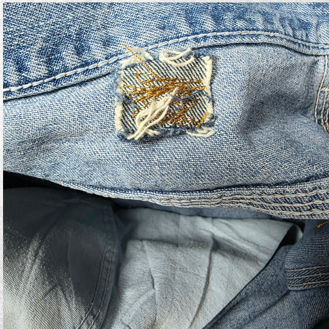 Vintage Wrangler Carpenter Jeans W35 L30 (Tagged W34 L32) Blue Relaxed Workwear