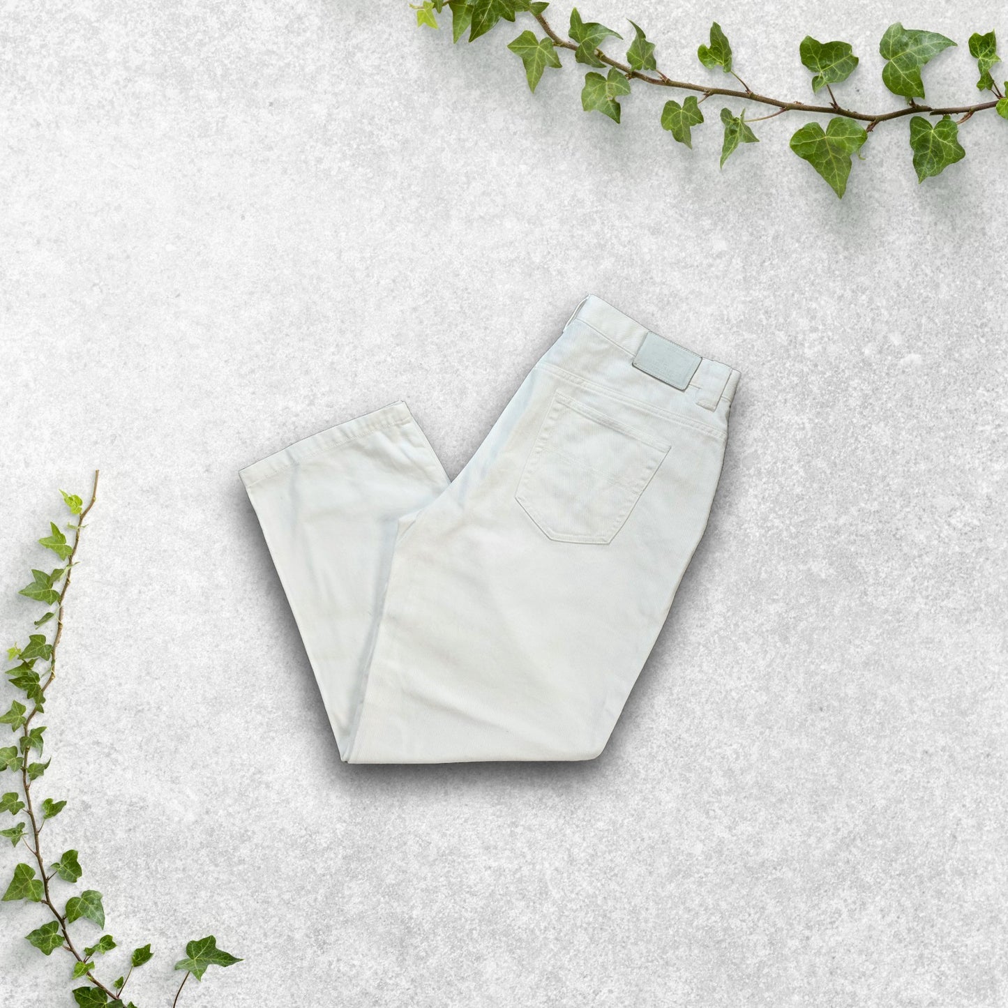 Lauren Ralph Lauren White Cotton Jeans Women’s Size UK 14 W30 L26 Straight Leg