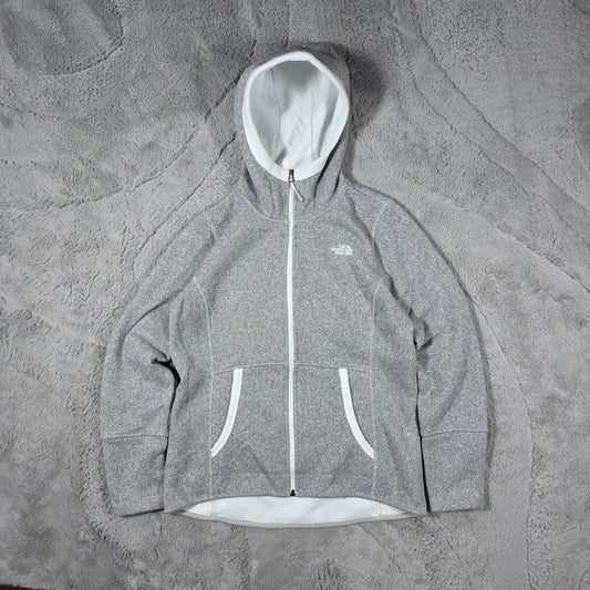 The North Face Women’s Oso Fleece Hoodie Grey Size M Super Soft Full Zip Jacket