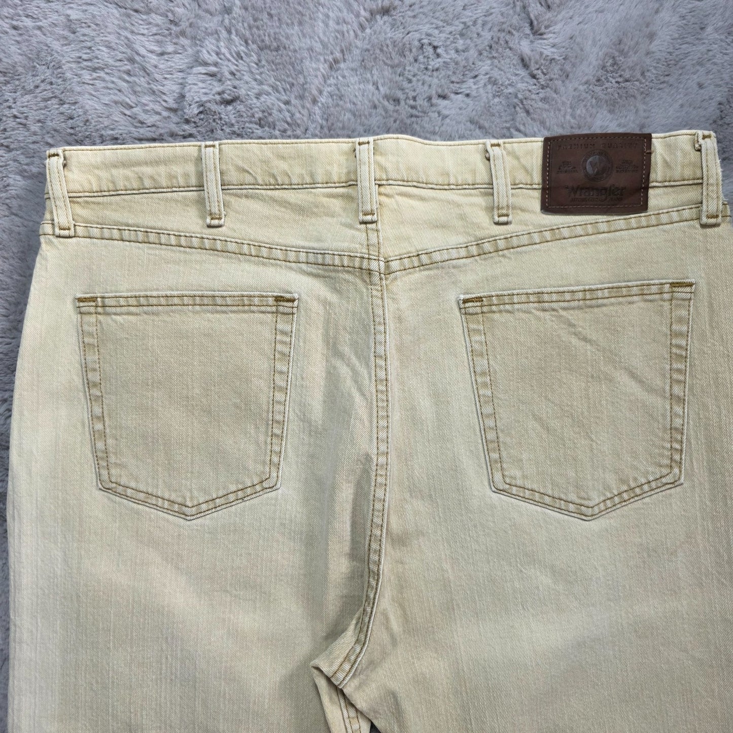 Wrangler Vintage 9WRGAKH Regular Fit Jeans Men's Beige W40 L32 Made in Mexico