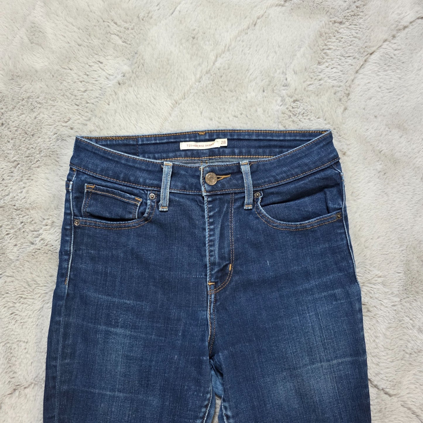 Levi's 721 High Rise Skinny Jeans W28 L30 β Women's β Few Marks β Blue Denim