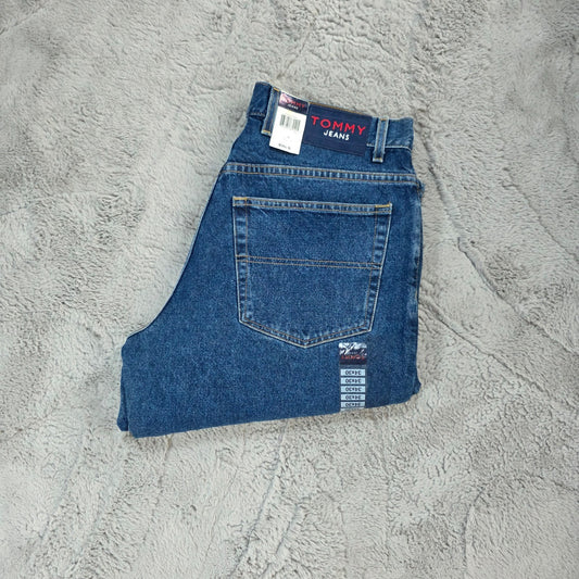 Tommy Hilfiger Relaxed Fit Blue Denim Jeans W34 L30 Made in Mexico US Components