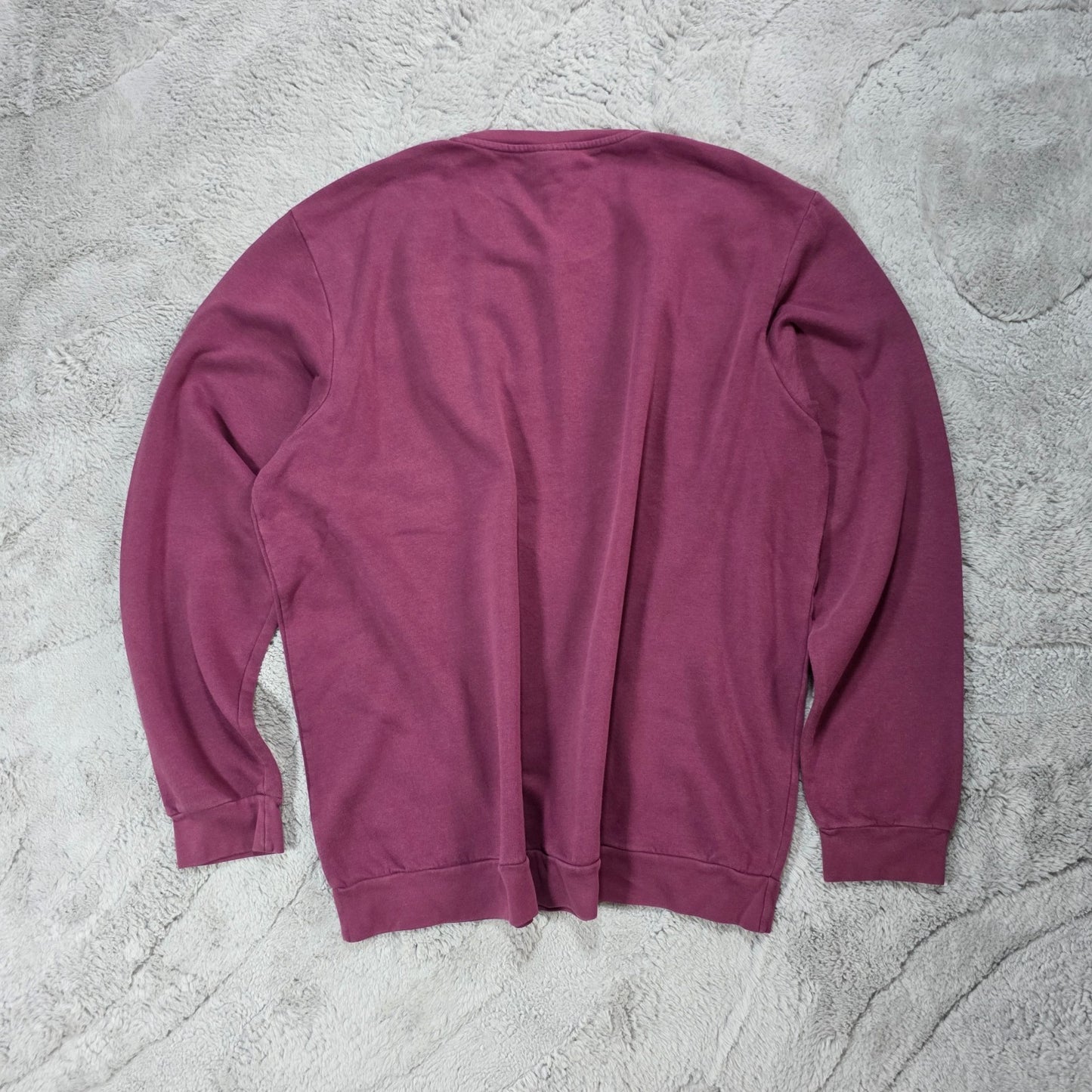 Adidas Sweatshirt Maroon 2XL β Embroidered Logo Crew Neck Jumper