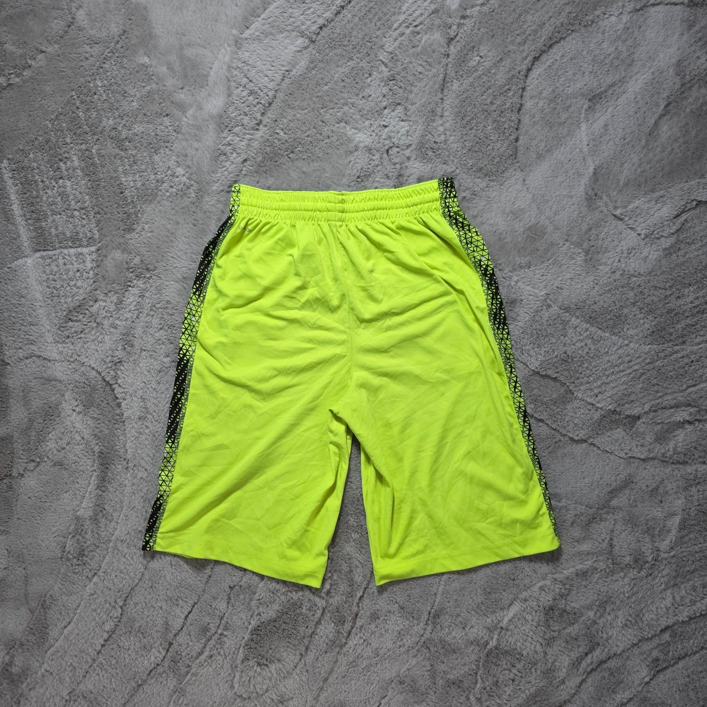 Xersion Quick Dri Neon Yellow Sports Shorts Size L 14/16 Youth W25 Polyester