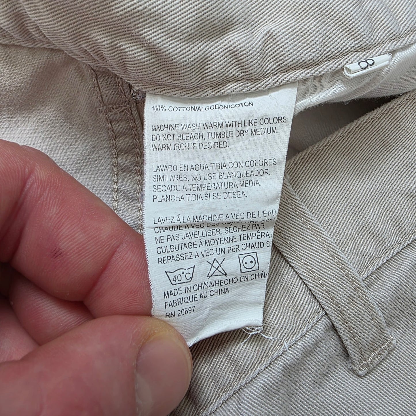 Dickies Cargo Shorts Beige W36 Utility Workwear Cotton Summer Pockets