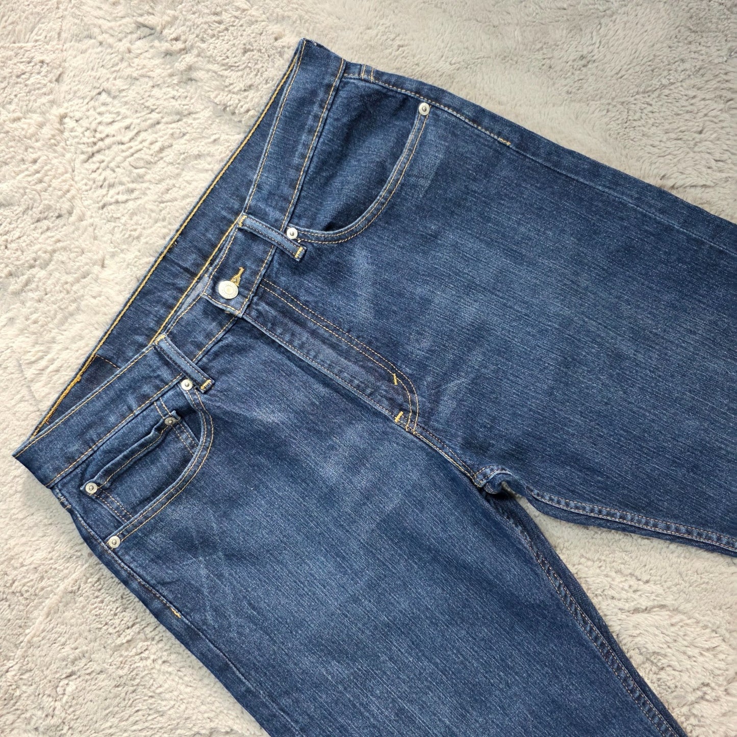 Levi’s 505 Regular Straight Fit Jeans W34 L30 Blue Mid Wash Excellent