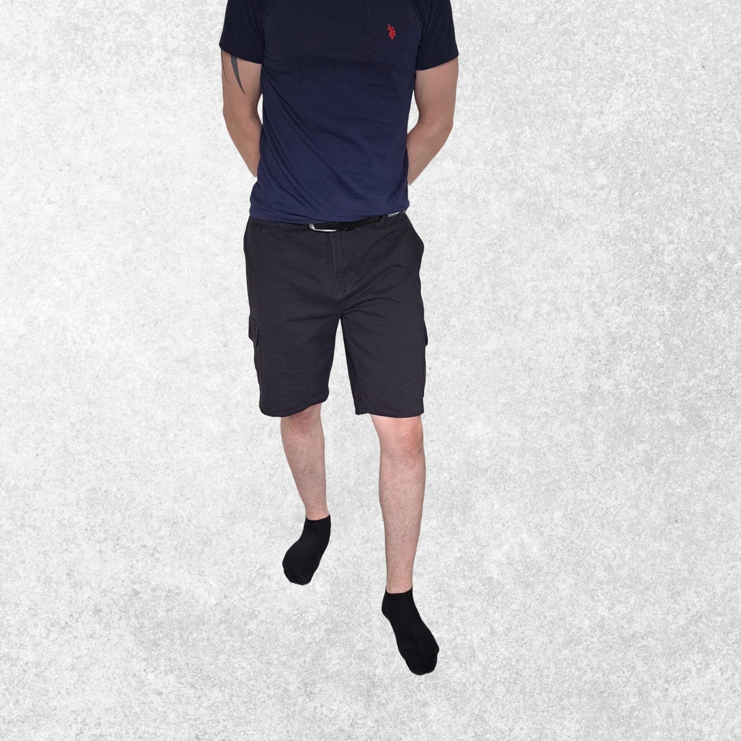Dickies Cargo Shorts Black W38 Regular Fit 100% Cotton Workwear Style