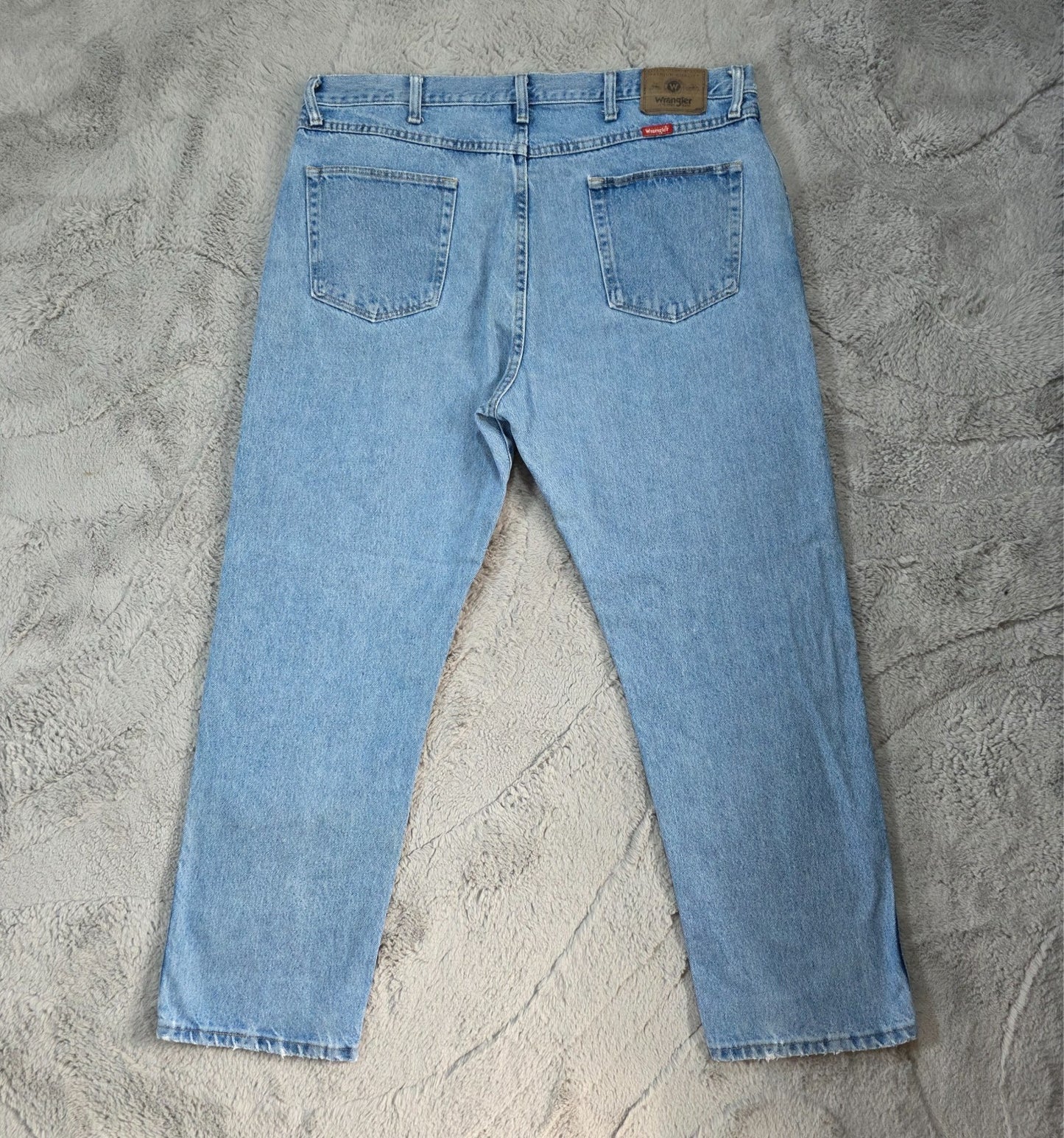 Wrangler Regular Fit Straight Leg Blue Jeans W40 L30 β Made in Mexico US Fabric