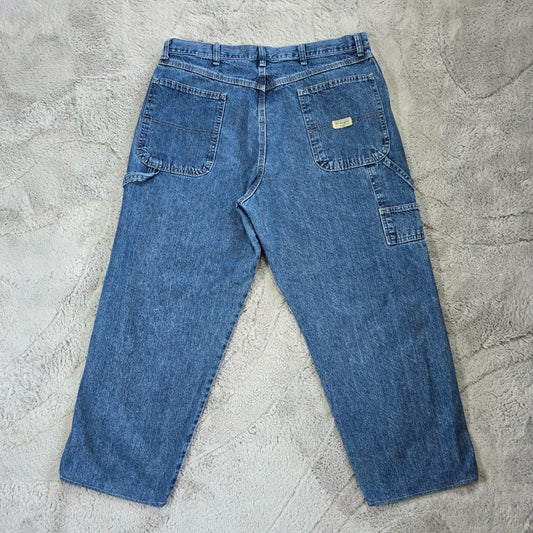 Wrangler Carpenter Jeans Blue W36 L27 Straight Leg 100% Cotton Mexico