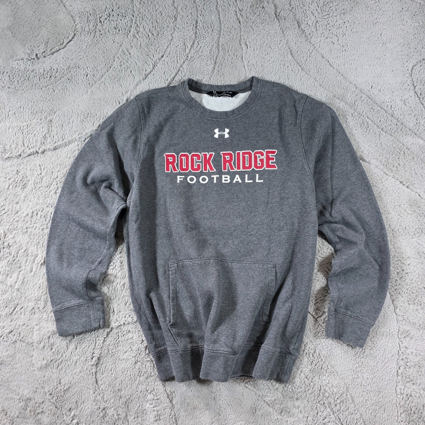Under Armour ColdGear Rock Ridge Football Pullover Men’s Grey Size XL