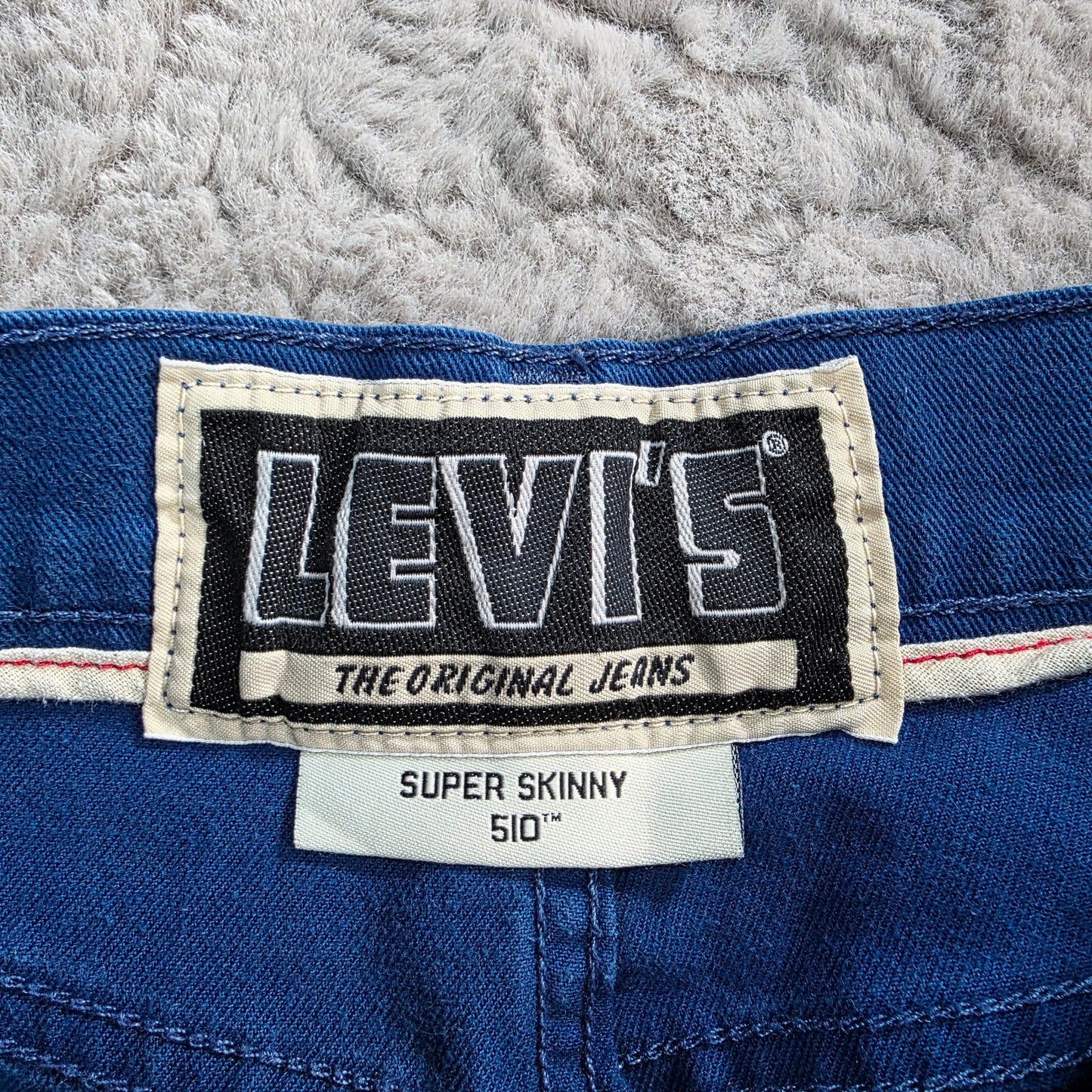 Levi’s 510 Jeans Men’s W32 L32 Bright Blue Super Skinny Vintage Mexico
