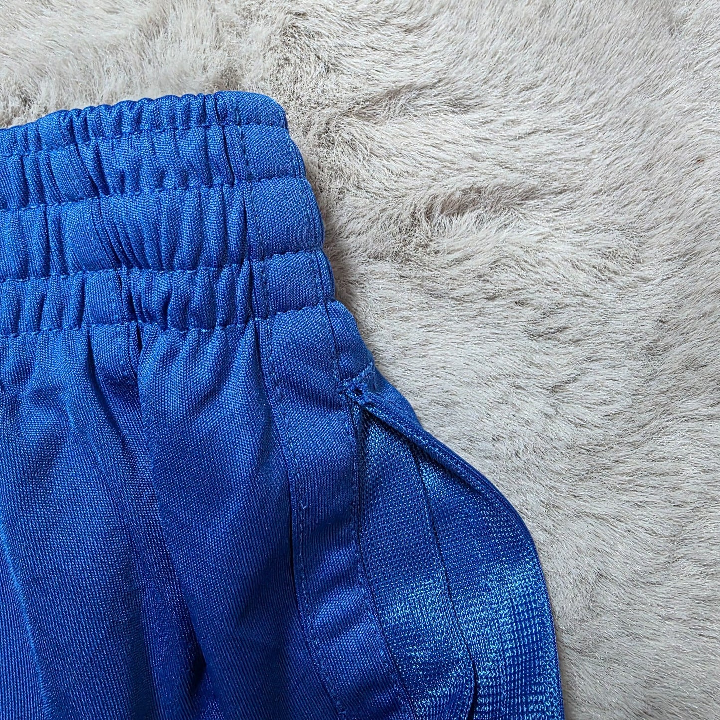 Blue Tech Gear shorts size S (W28) athletic fit side mesh panels drawstring gym