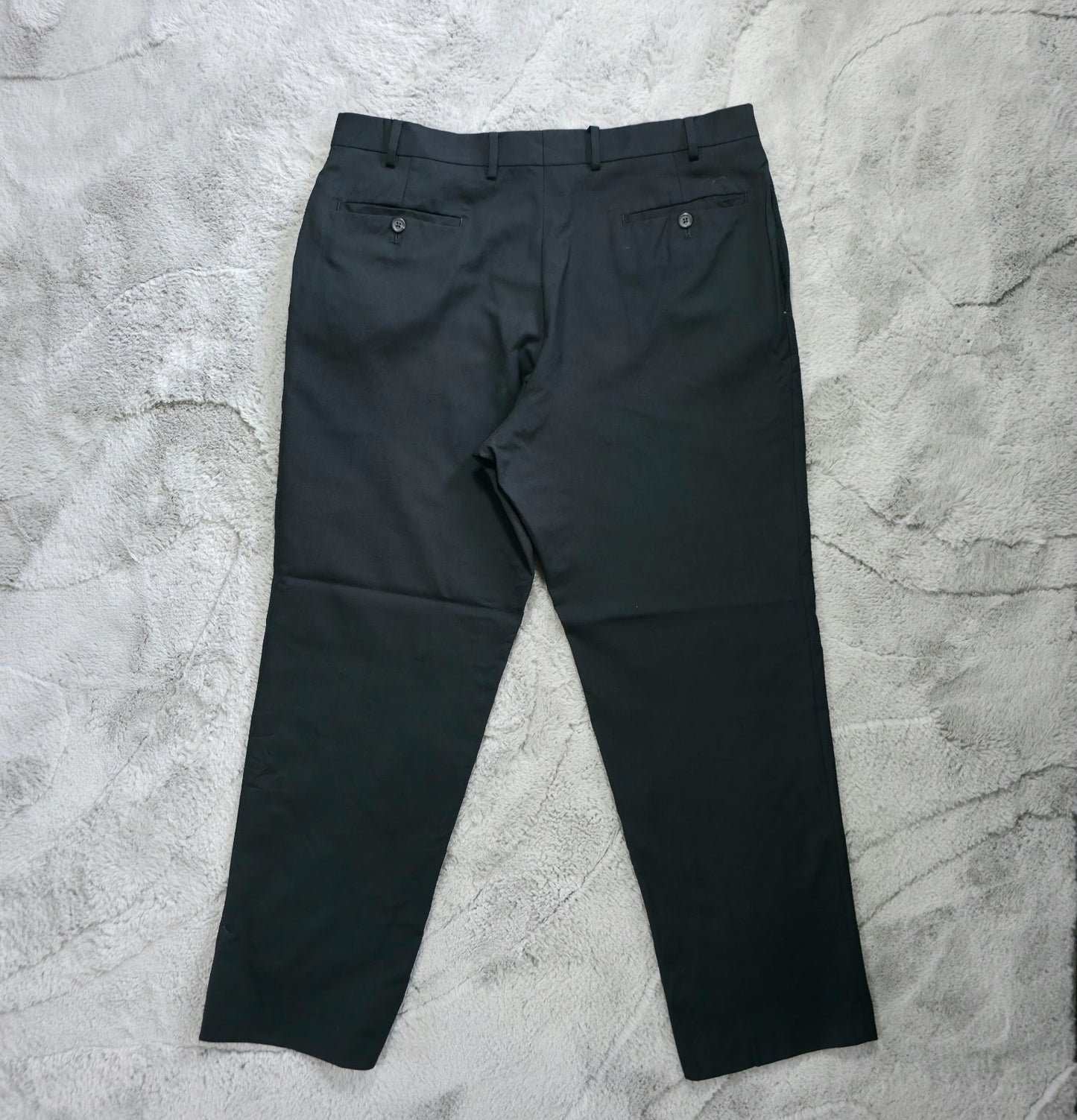 Lauren Ralph Lauren Men’s Black Wool Total Comfort Suit Dress Trousers W36 L30