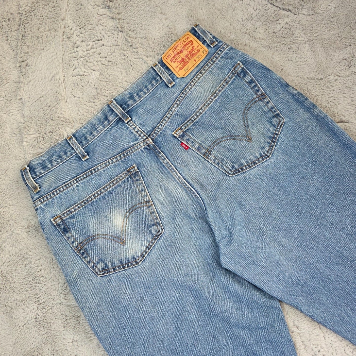 Levi’s 560 men’s tapered jeans light blue W38 L30 comfort fit