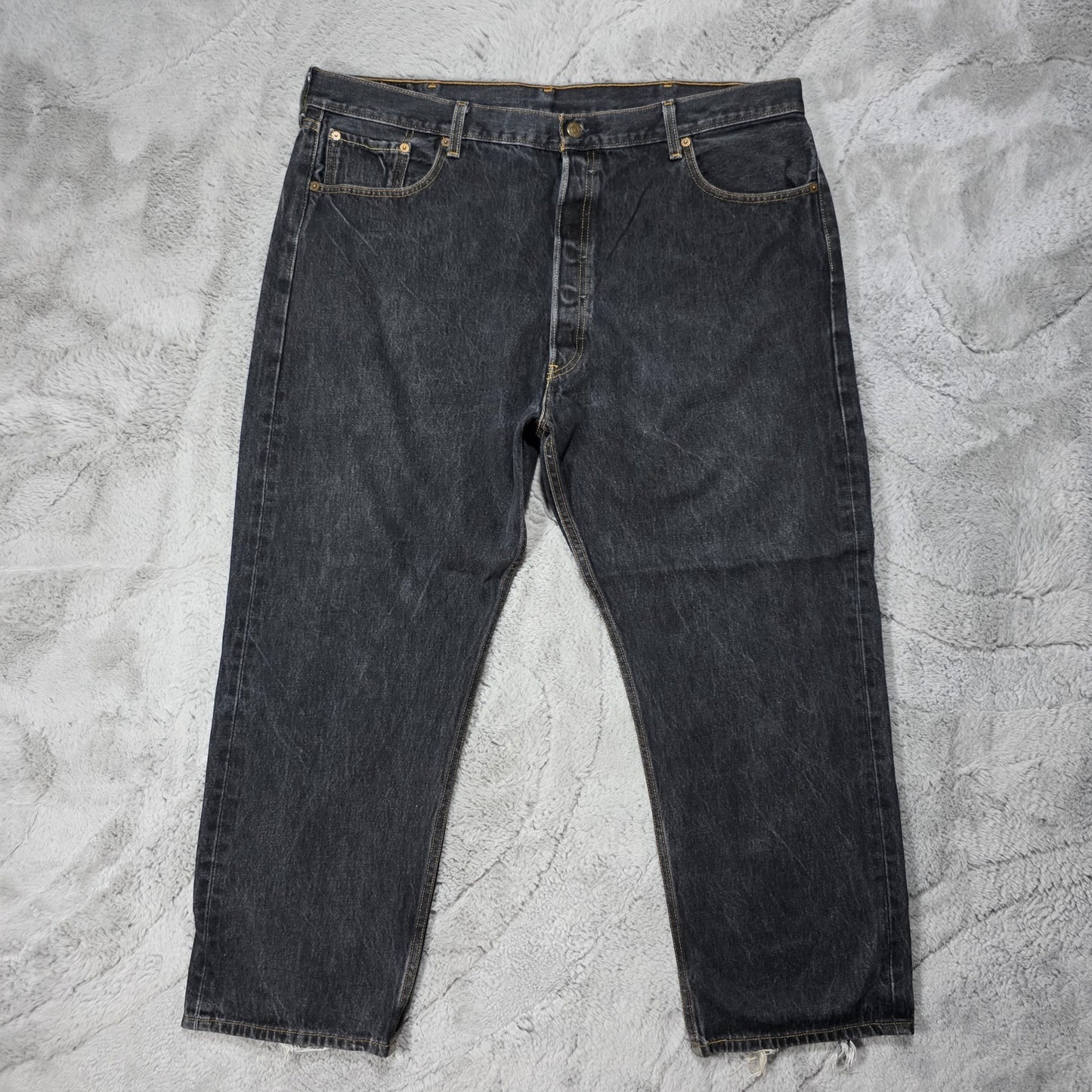 Levi’s 501XX Jeans Men’s Black Denim Button Fly Vintage Made in Mexico W42 L28