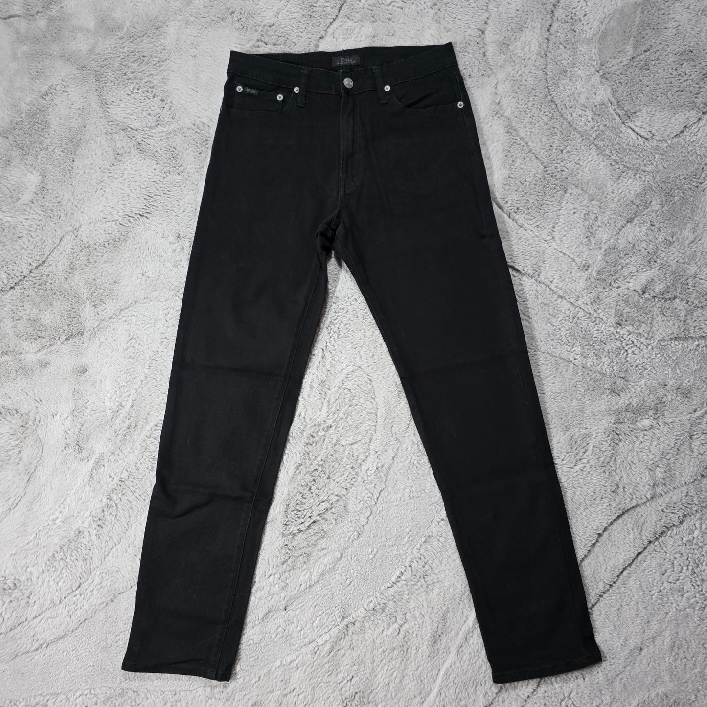 Polo Ralph Lauren Black Straight Jeans Labelled XL (18β20) Fits UK 10