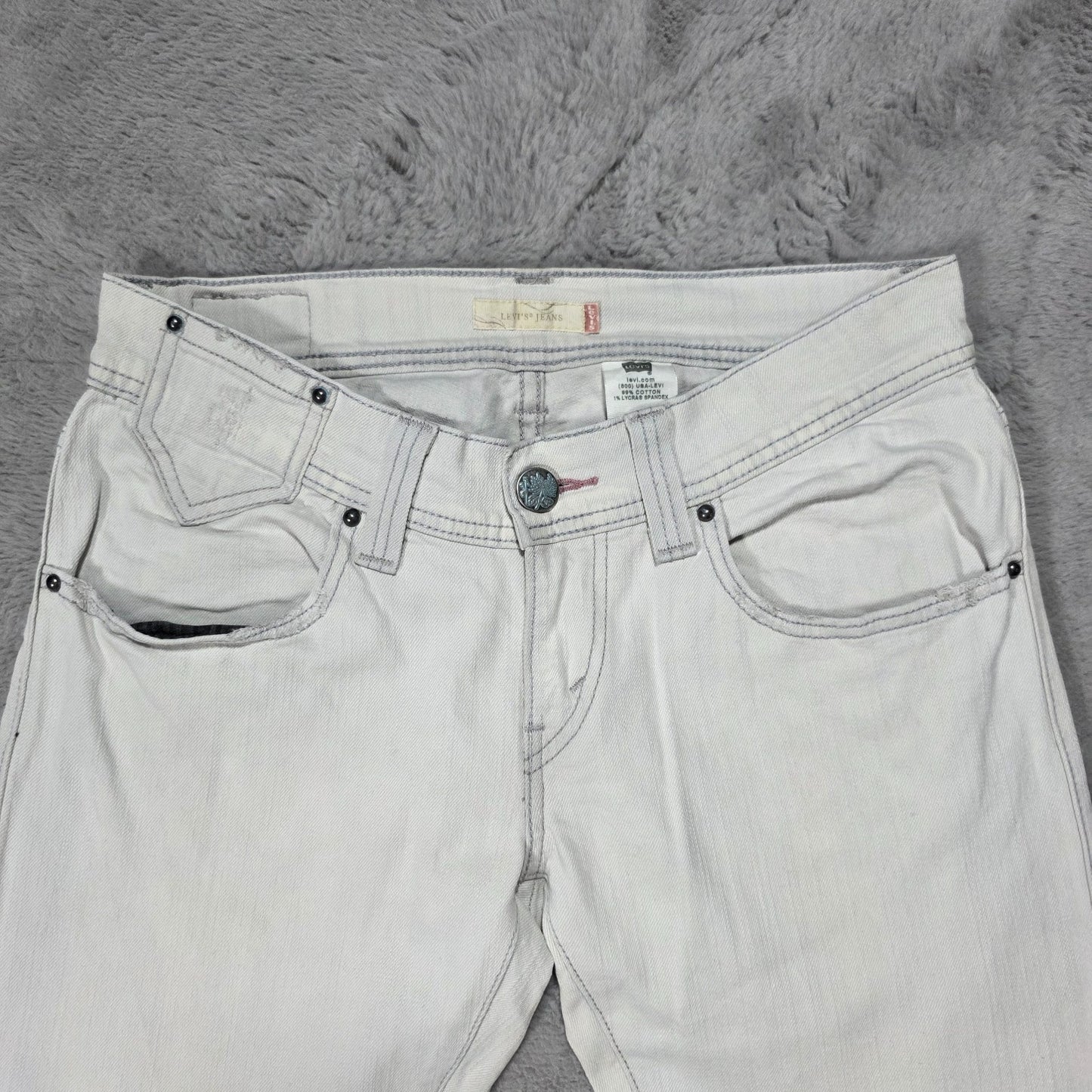 Levi’s Women’s Bootcut Jeans White Denim Size 7M W33 L33