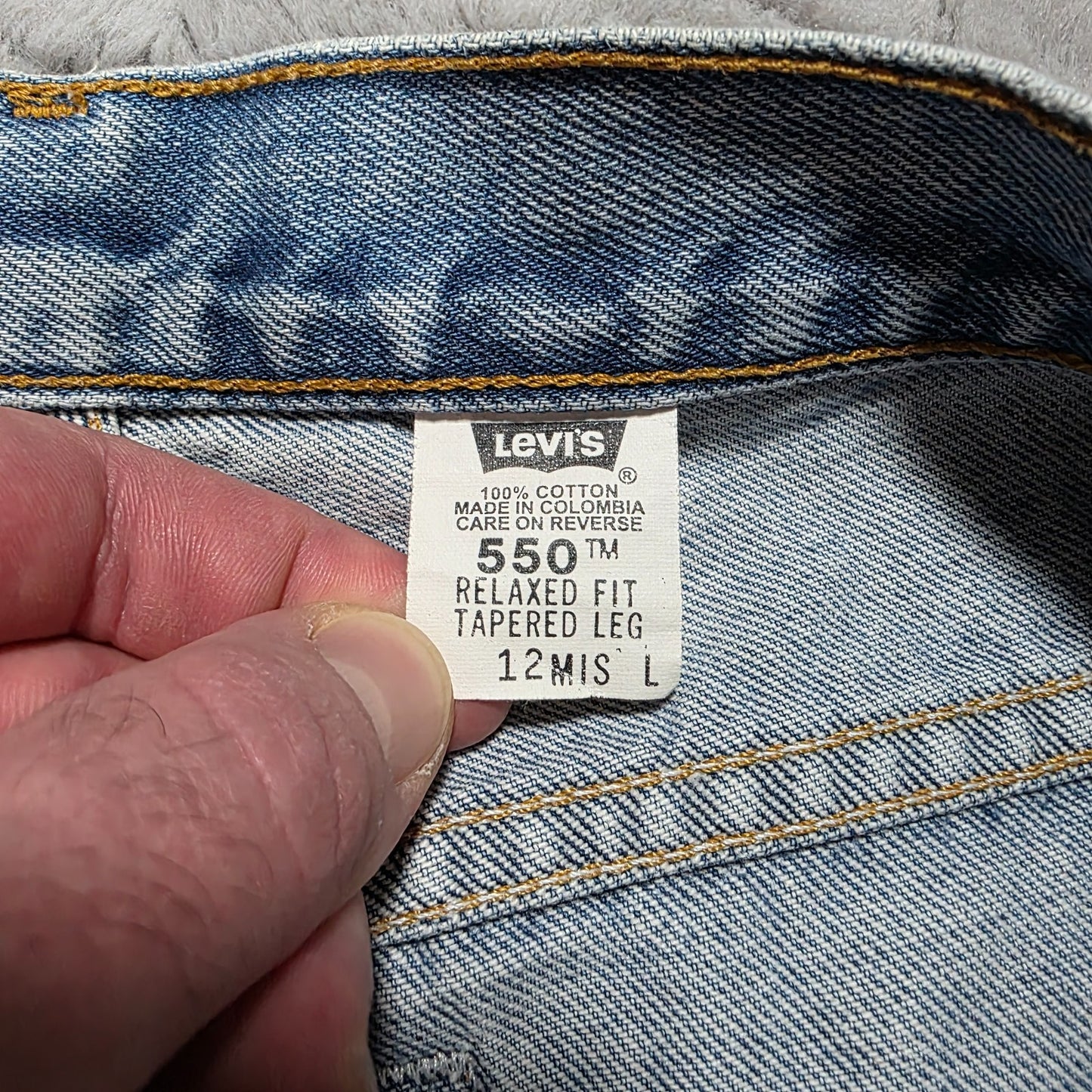 Levi’s 550 Women’s Jeans Vintage 90s Stonewash High Rise Relaxed Taper W30 L34