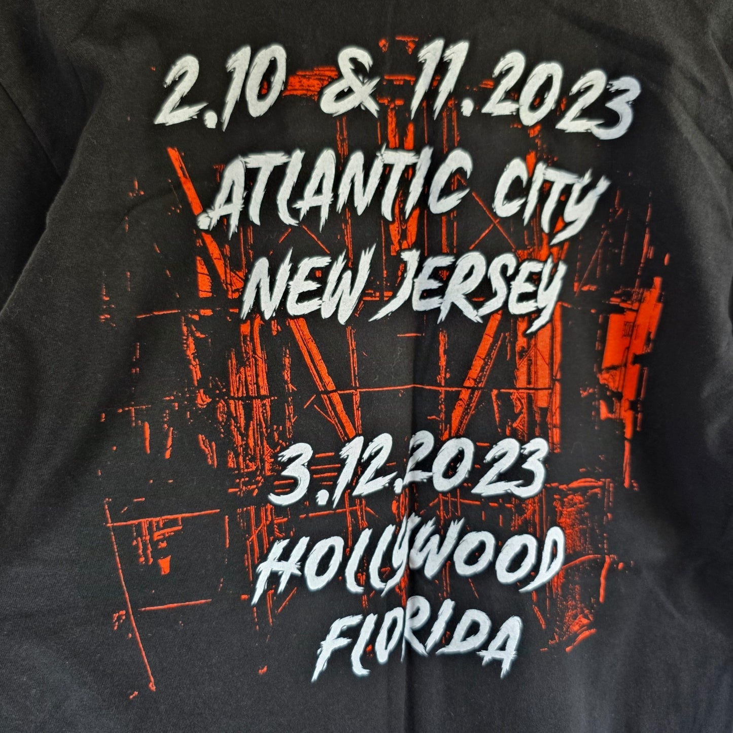 Motley Crue Def Leppard Tour Band T Shirt Black L Rock Metal Tee