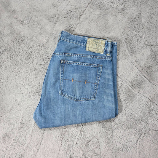 Polo Ralph Lauren Vintage 67 Blue Straight Leg Jeans W34 (36) L32 Men’s
