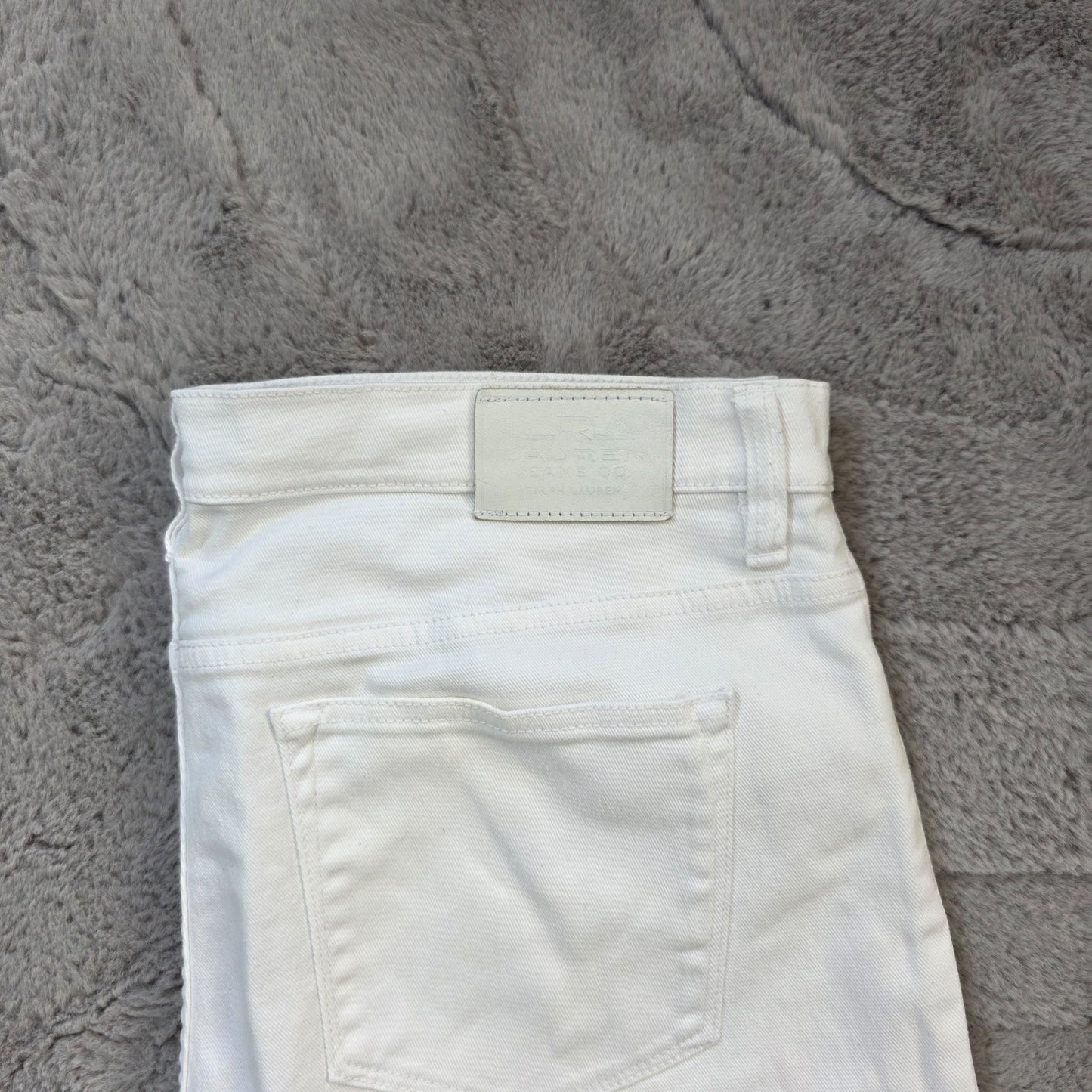 Lauren Ralph Lauren White Jeans US 6 UK 10 W30 L30 Cotton Denim Trousers