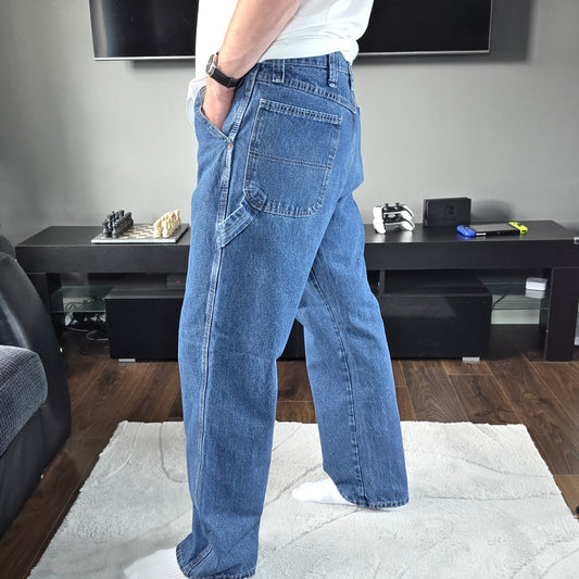 Wrangler Carpenter Jeans Blue W36 L32 Straight Leg Workwear (No Size Label)