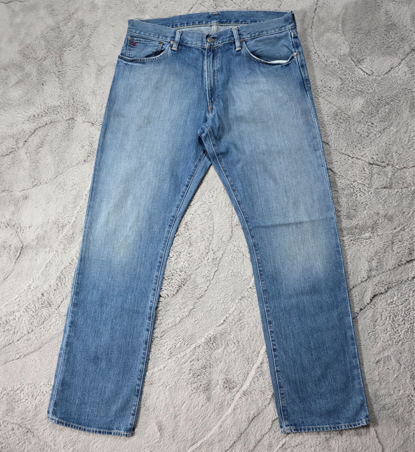 Polo Ralph Lauren Classic 867 Blue Straight Jeans W36 L34 Men’s USA Fabric