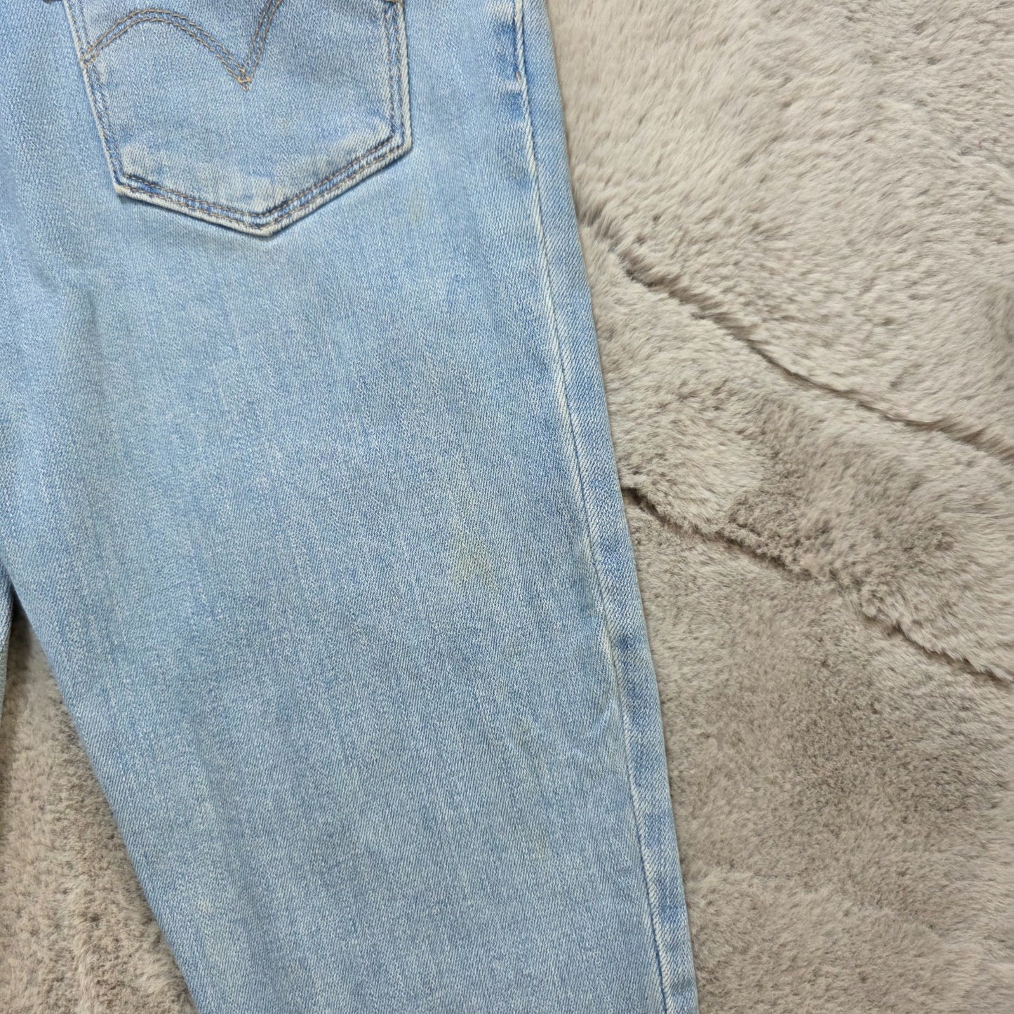 Levi's 711 Skinny Light Wash Jeans Women’s W25 L28 Mid Rise Stretch Denim