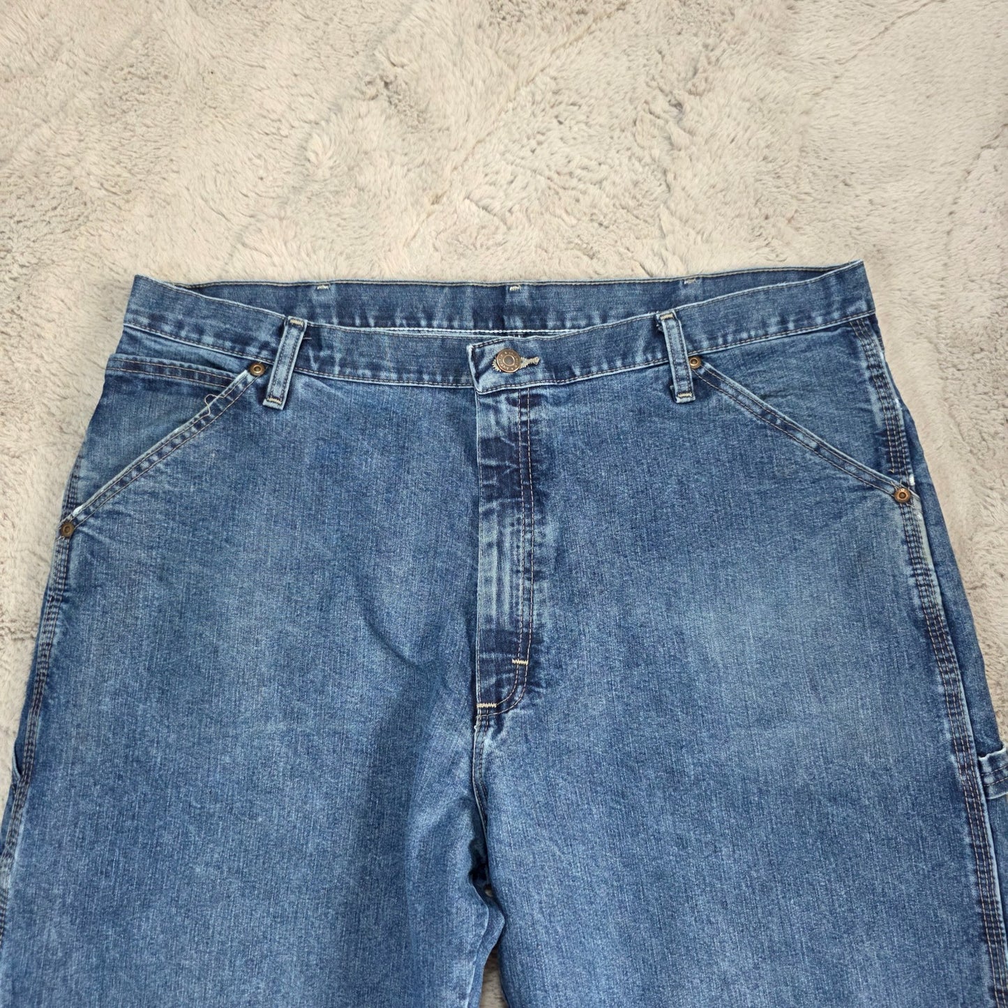Wrangler Carpenter Jeans 94LSWDV Men’s Straight Blue W38 L34 (39x34) Workwear