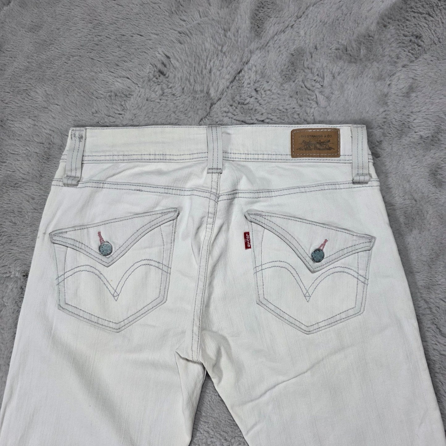 Levi’s Women’s Bootcut Jeans White Denim Size 7M W33 L33