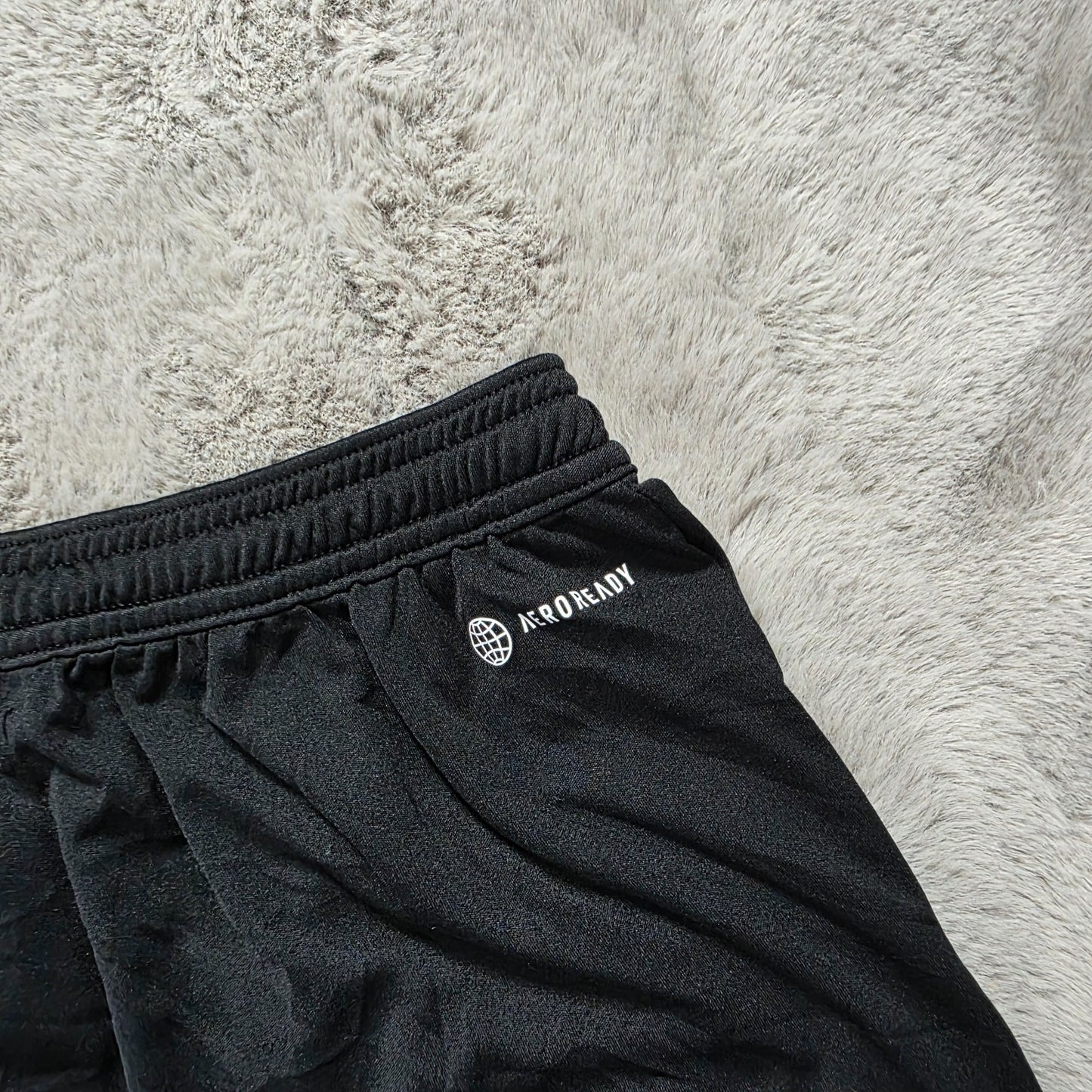 Adidas Aeroready Black Sports Shorts Size L | Drawstring Waist | W27 L16