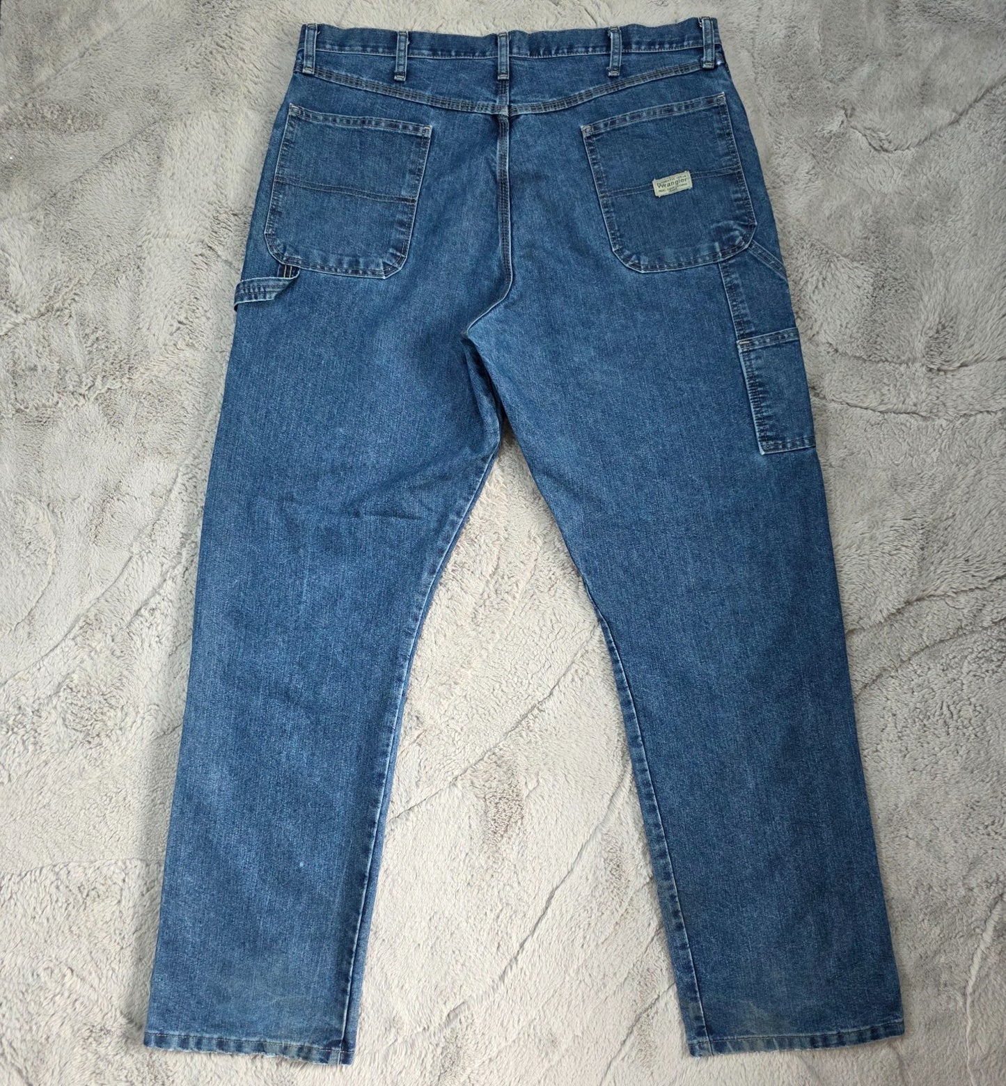 Wrangler Carpenter Jeans 94LSWDV Men’s Straight Blue W38 L34 (39x34) Workwear