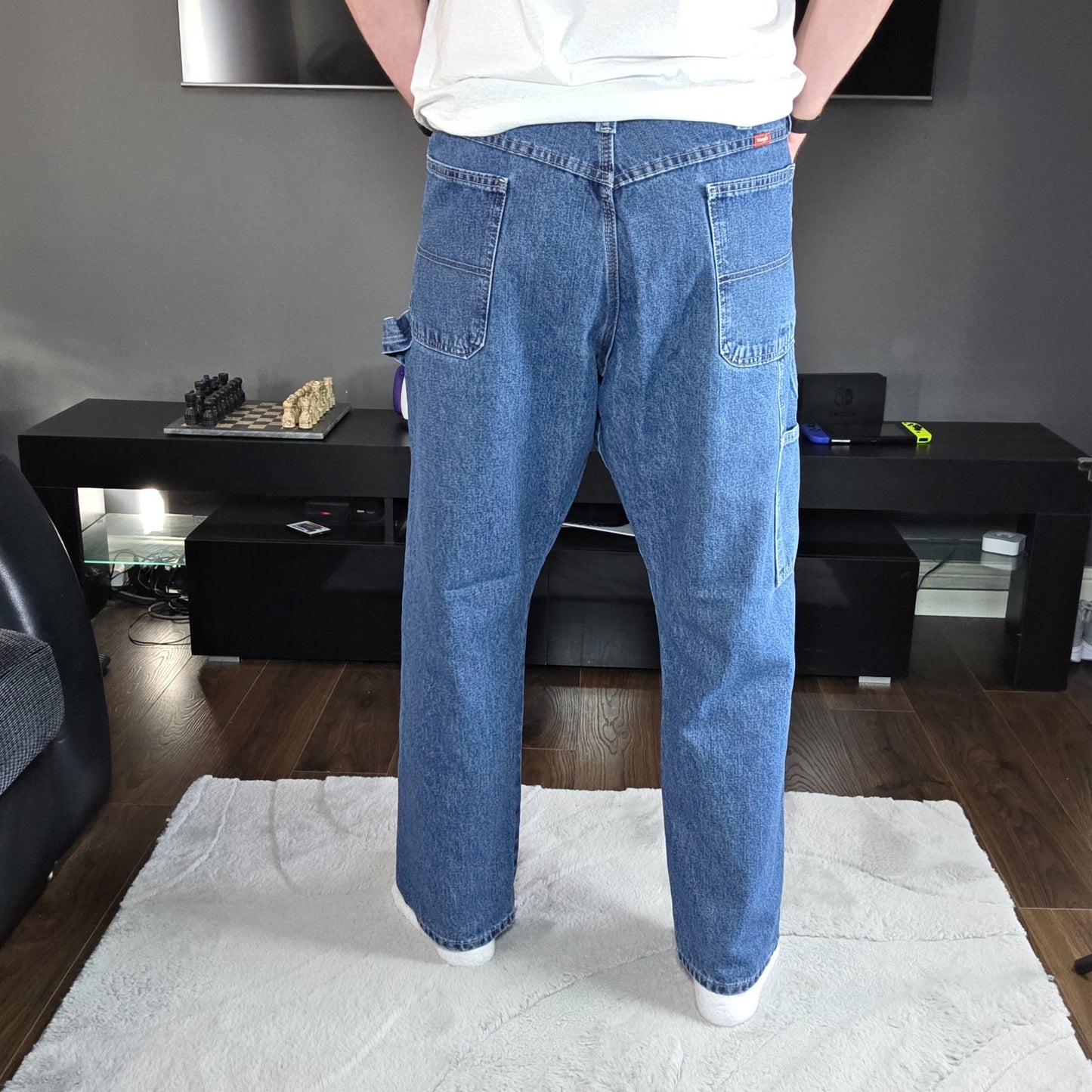 Wrangler Carpenter Jeans 94LSWDV Men’s Straight Blue W38 L30 80/20 Cotton-Poly